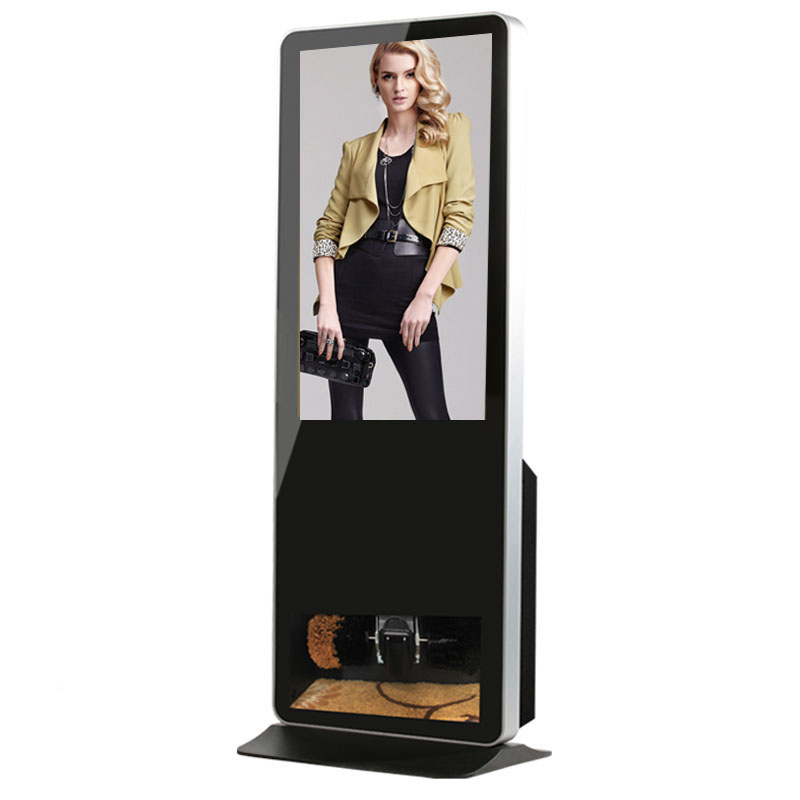 LCD Digital Signage with Shoe Polisher Clean Machine