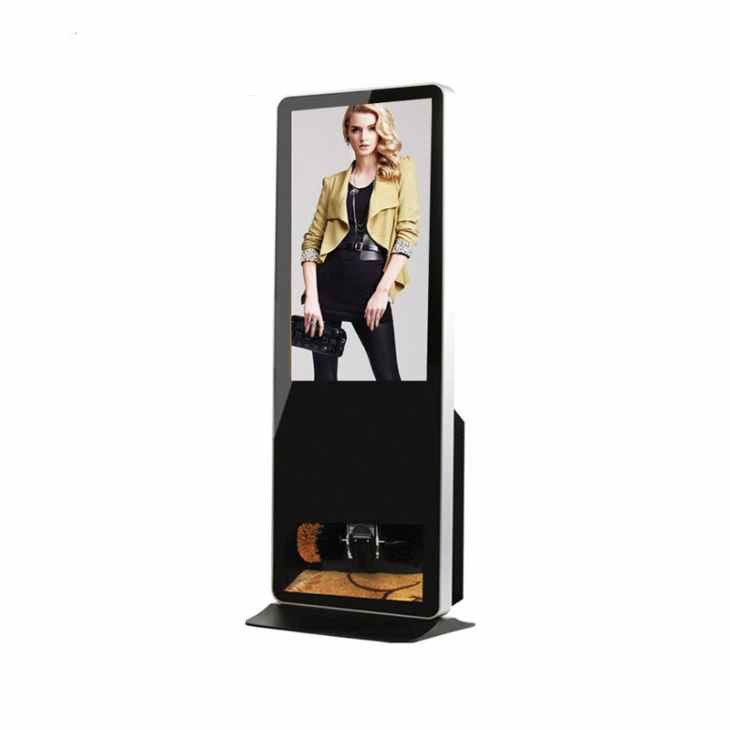 구두 광택기 청소 기계가 포함된 LCD 디지털 간판